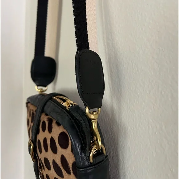 Clare V  bag (only pouch) no strap, leather and printed cowhide - Picture 2 of 10